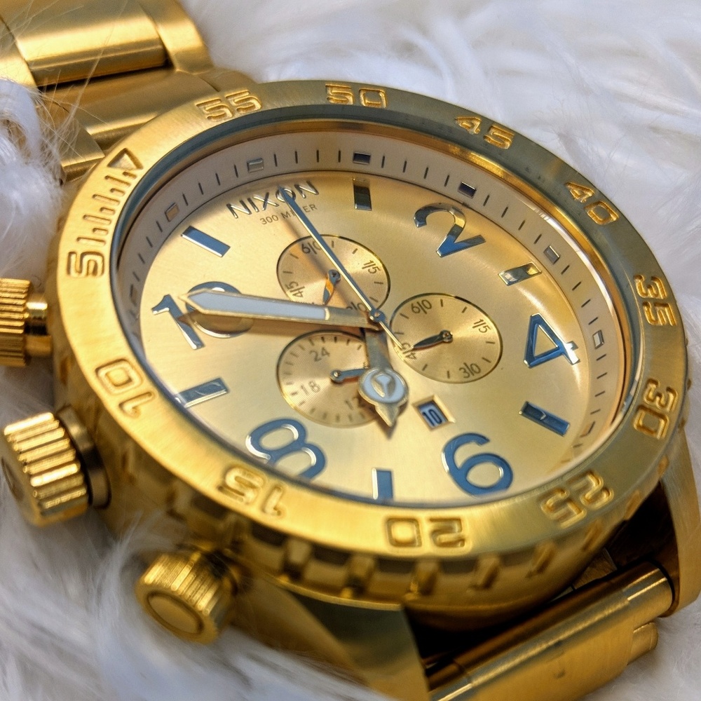 Nixon 51-30 Chrono Gold Watch 51mm